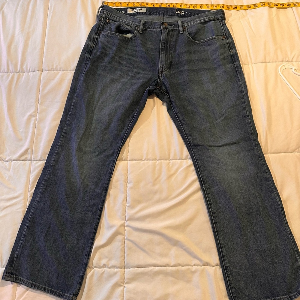 GAP Men's Dark Blue Straight Jeans